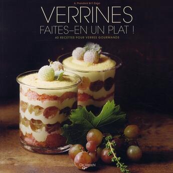 Couverture du livre « Verrines ; faîtes en un plat ! » de Prandoni A. aux éditions De Vecchi