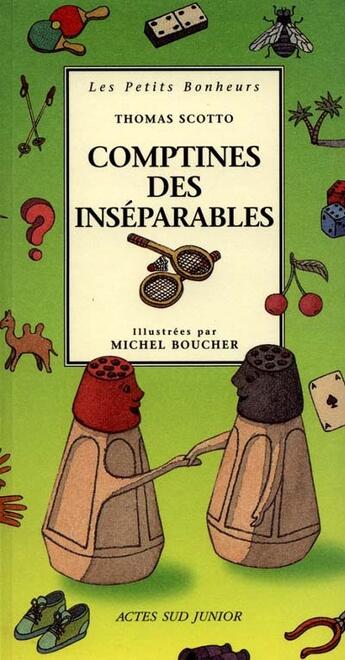 Couverture du livre « Comptines des inseparables » de Scotto/Boucher aux éditions Actes Sud