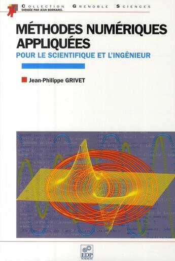 Couverture du livre « Méthodes numériques appliquées » de Grivet Jean-Philippe aux éditions Edp Sciences