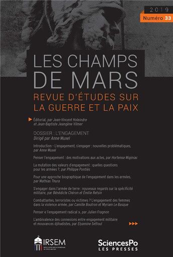 Couverture du livre « Les champs de mars 33 » de  aux éditions Presses De Sciences Po