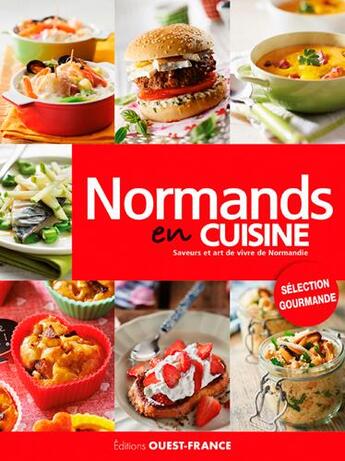 Couverture du livre « Normands en cuisine ; saveurs et art de vivre de Normandie » de  aux éditions Ouest France