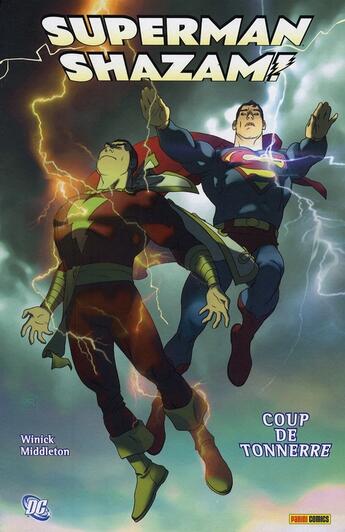 Couverture du livre « Superman ; shazam ; coup de tonnerre » de Winick-J aux éditions Panini