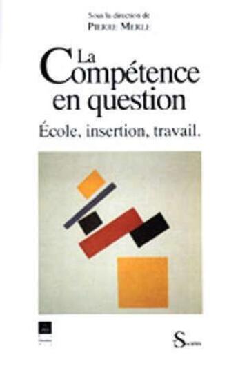 Couverture du livre « COMPETENCE EN QUESTION » de Pur aux éditions Pu De Rennes