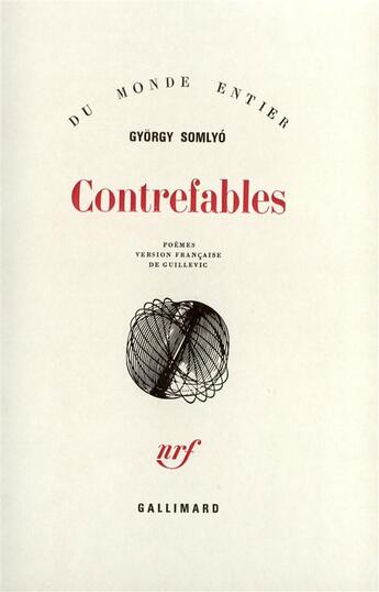 Couverture du livre « Contrefables » de Gyorgy Somlyo aux éditions Gallimard
