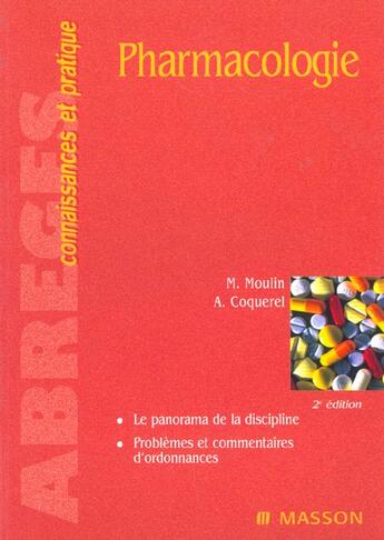 Couverture du livre « Pharmacologie de moulin - pod » de Moulin/Coquerel aux éditions Elsevier-masson