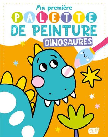 Couverture du livre « Ma première palette de peinture : dinosaures » de Atelier Cloro aux éditions 1 2 3 Soleil