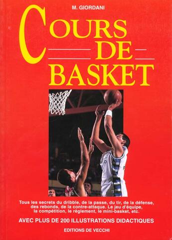 Couverture du livre « Cours de basket » de M Giordani aux éditions De Vecchi