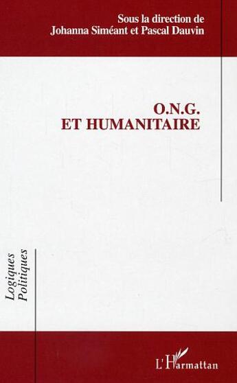 Couverture du livre « O.N.G. et humanitaire » de  aux éditions L'harmattan