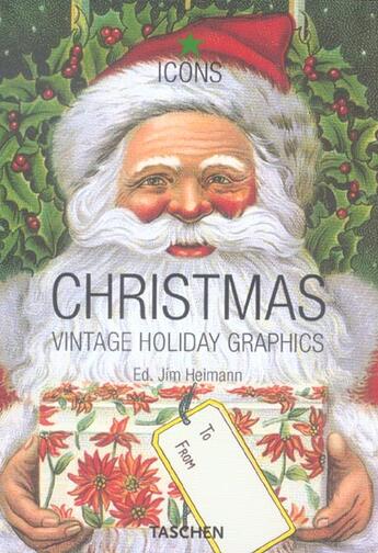Couverture du livre « Christmas ; vintage holiday graphics » de Jim Heimann aux éditions Taschen