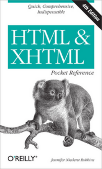 Couverture du livre « HTML & XHTML pocket reference » de Jennifer Niederst Robbins aux éditions O'reilly Media