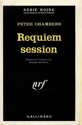 Couverture du livre « Requiem session » de Chambers Peter aux éditions Gallimard