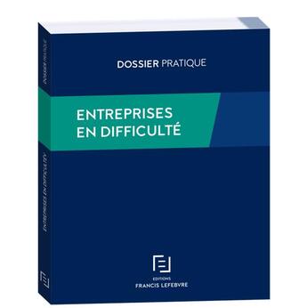 Couverture du livre « Entreprises en difficulté » de  aux éditions Lefebvre