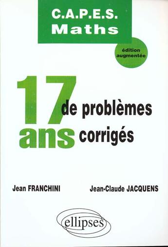 Couverture du livre « =>nouv.ed.9782729864842/jacq37 » de Franchini Jacquens aux éditions Ellipses