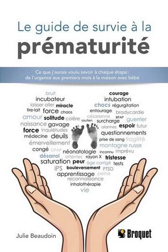 Couverture du livre « Le guide de survie a la prematurite » de Beaudoin Julie aux éditions Broquet