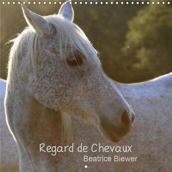 Couverture du livre « Regard de chevaux calendrier mural 2020 300 300 mm square - toute la douceur dans le regar » de Beatrice Biewer aux éditions Calvendo