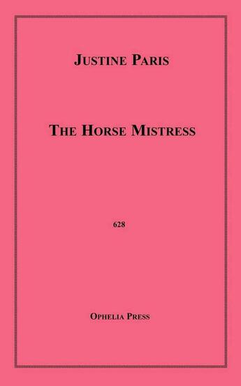 Couverture du livre « The Horse Mistress » de Justine Paris aux éditions Epagine