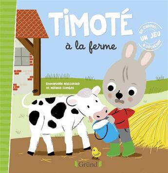 Couverture du livre « Timoté à la ferme » de Emmanuelle Massonaud et Melanie Combes aux éditions Grund