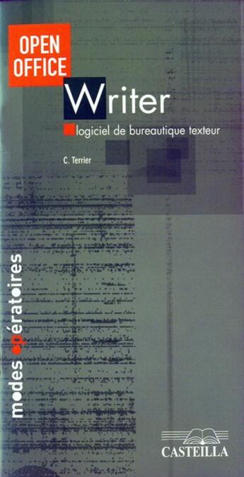 Couverture du livre « Open office writer » de Claude Terrier aux éditions Casteilla