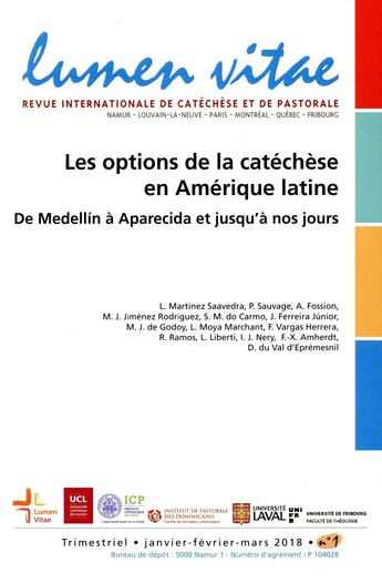 Couverture du livre « Les options de la catechese en amerique latine » de  aux éditions Lumen Vitae