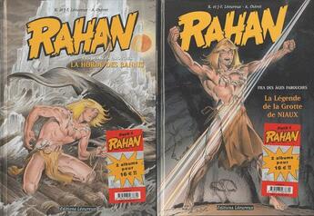 Couverture du livre « Rahan : coffret : Tome 9 et Tome 10 » de Roger Lecureux et Jean-Francois Lecureux et Andre Cheret aux éditions Lecureux