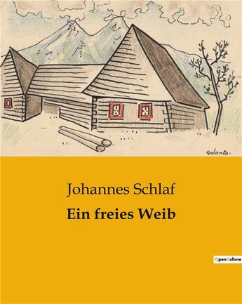 Couverture du livre « Ein freies Weib » de Johannes Schlaf aux éditions Culturea