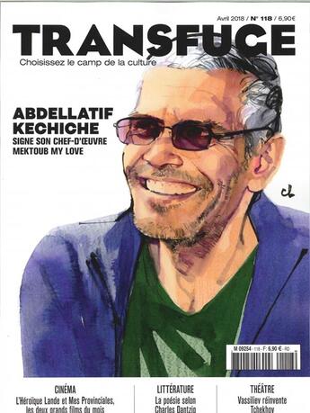 Couverture du livre « Transfuge n 118 abdellatif kechiche - avril 2018 » de  aux éditions Transfuge