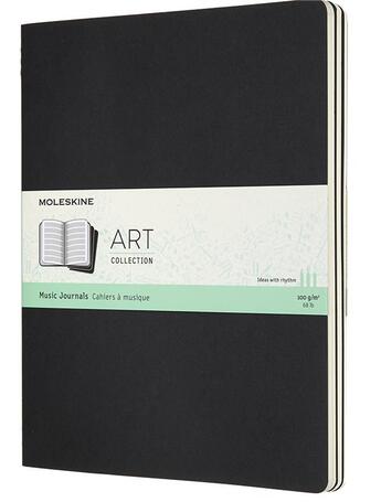 Couverture du livre « Carnet de musique XL » de  aux éditions Moleskine