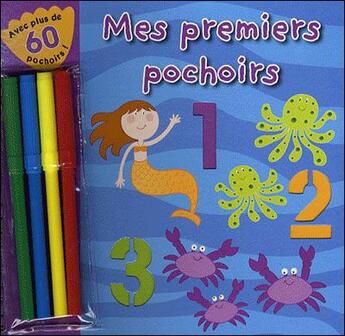 Couverture du livre « Mes premiers pochoirs ; 1, 2, 3 » de Chrystall aux éditions Parragon