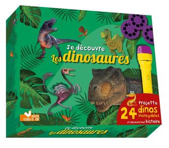 Couverture du livre « Incroyables dinosaures ; coffret avec lampe magique » de Eric Mathivet aux éditions Deux Coqs D'or