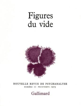 Couverture du livre « Figures du vide » de  aux éditions Gallimard