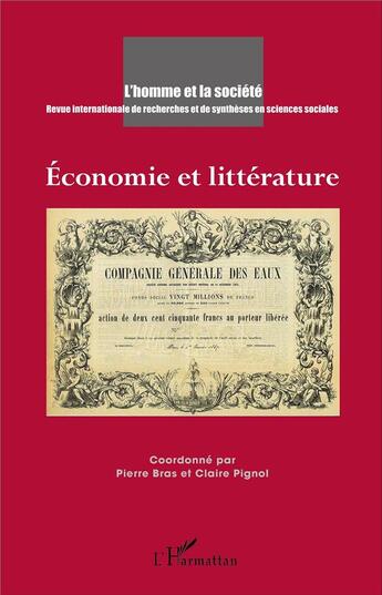 Couverture du livre « Revue Internationale De Recherches Et De Syntheses En Sciences Sociales ; Economie Et Littérature » de Revue Internationale De Recherches Et De Syntheses En Sciences Sociales aux éditions L'harmattan