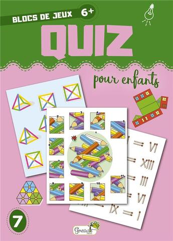 Couverture du livre « Quiz pour enfants » de  aux éditions Grenouille