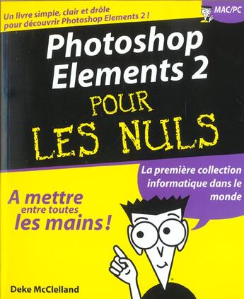 Couverture du livre « Photoshop Elements 2 » de Deke Mcclelland aux éditions First Interactive