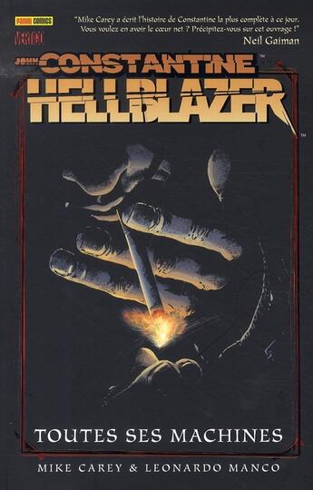 Couverture du livre « John Constantine Hellblazer t.1 : toutes ses machines » de Leonardo Manco et Mike Carey aux éditions Panini