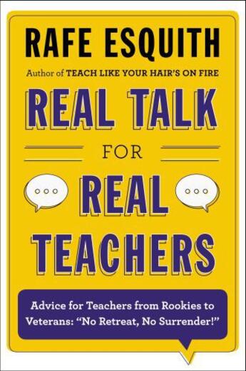 Couverture du livre « Real Talk for Real Teachers » de Esquith Rafe aux éditions Penguin Group Us