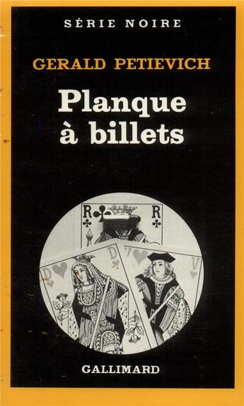 Couverture du livre « La planque à billets » de Gerald Petievich aux éditions Gallimard