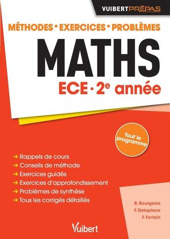 Couverture du livre « Maths ECE ; 2e année » de  aux éditions Vuibert