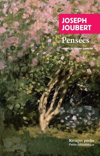 Couverture du livre « Pensées » de Joseph Joubert aux éditions Rivages