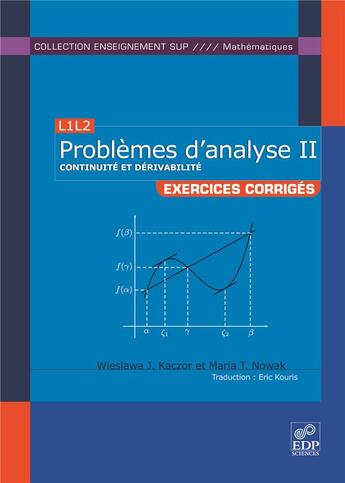 Couverture du livre « L3M1 ; problèmes d'analyse III ; exercices corrigés » de Maria Nowak et Wieslawa J. Kaczor aux éditions Edp Sciences