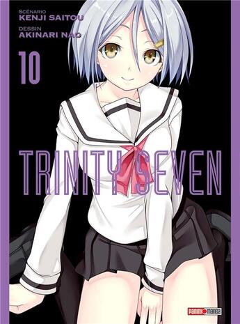 Couverture du livre « Trinity Seven Tome 10 » de Kenji Saito et Akinari Nao aux éditions Panini