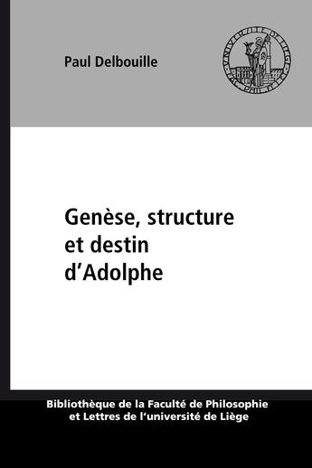 Couverture du livre « Genese, structure et destin d' 