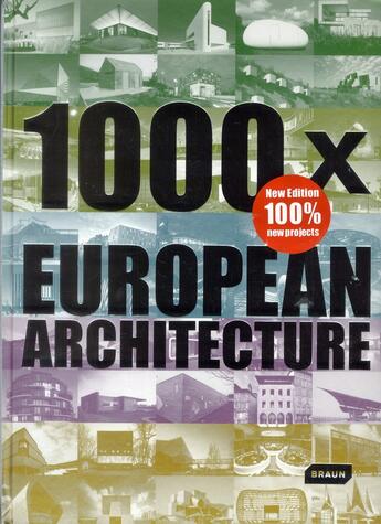 Couverture du livre « 1000 x European architecture » de  aux éditions Braun