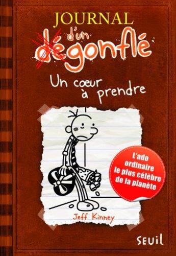 Couverture du livre « Journal d'un dégonflé Tome 7 : un coeur à prendre » de Jeff Kinney aux éditions Seuil Jeunesse