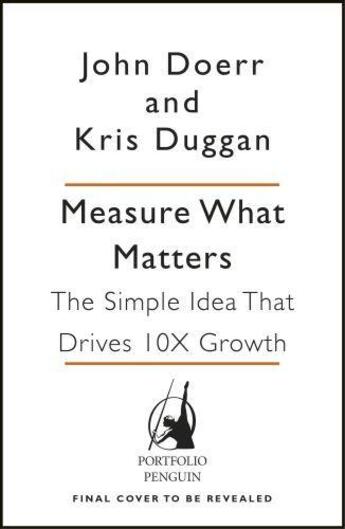 Couverture du livre « Measure what matters » de John Doerr & Duggan aux éditions Viking Adult