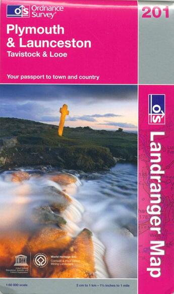 Couverture du livre « Plymouth launceston tavistock looe » de  aux éditions Ordnance Survey