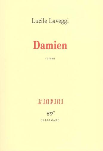 Couverture du livre « Damien » de Lucile Laveggi aux éditions Gallimard