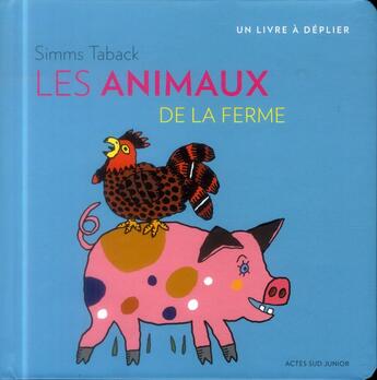 Couverture du livre « Les animaux de la ferme » de Simms Taback aux éditions Actes Sud Junior