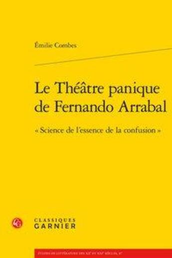 Couverture du livre « Le théâtre panique de Fernando Arrabal ; 