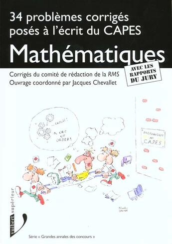 Couverture du livre « Capes De Maths ; Annales Des Concours » de Comite Rms aux éditions Vuibert