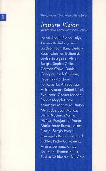 Couverture du livre « Impure vision ; works from the permanent collection » de Auror et Fernandez aux éditions Actar